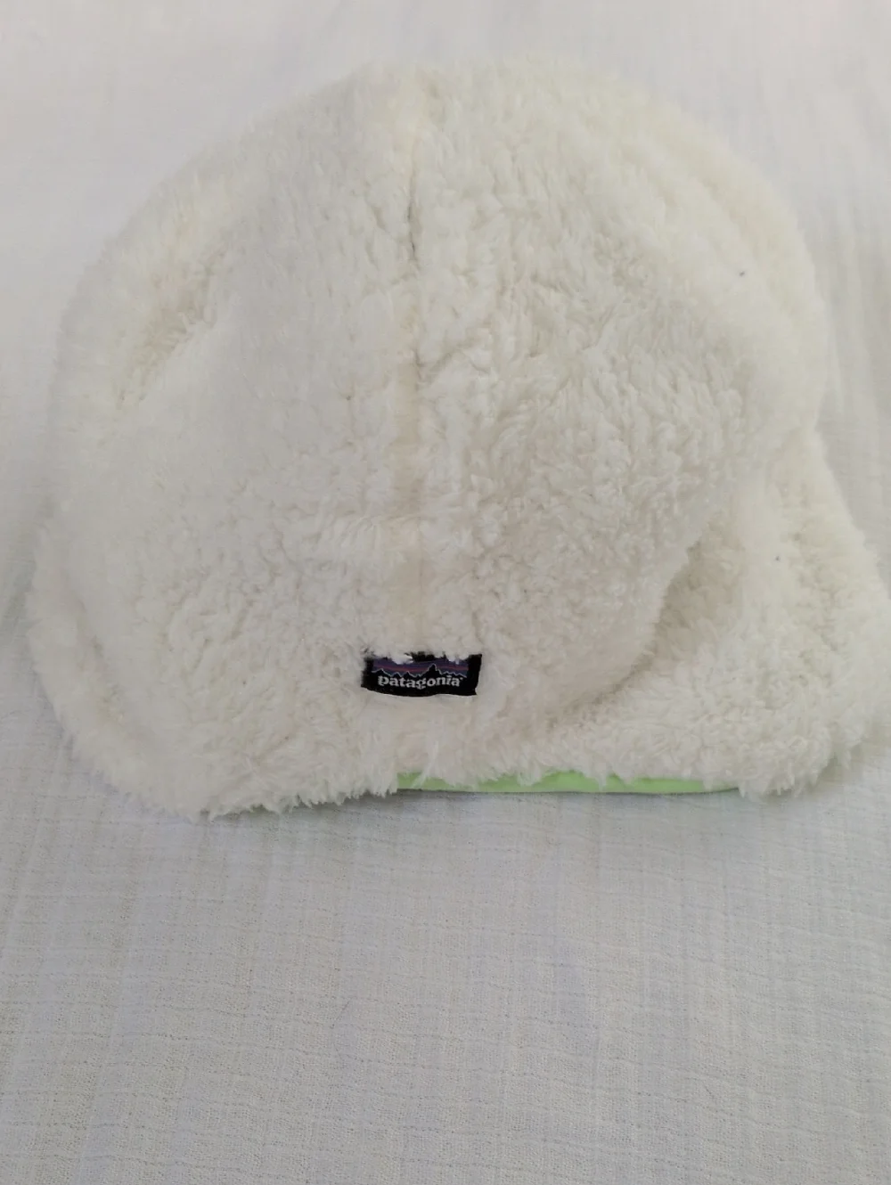 Patagonia Baby Reversible Hat Stars And Moon White Green Print